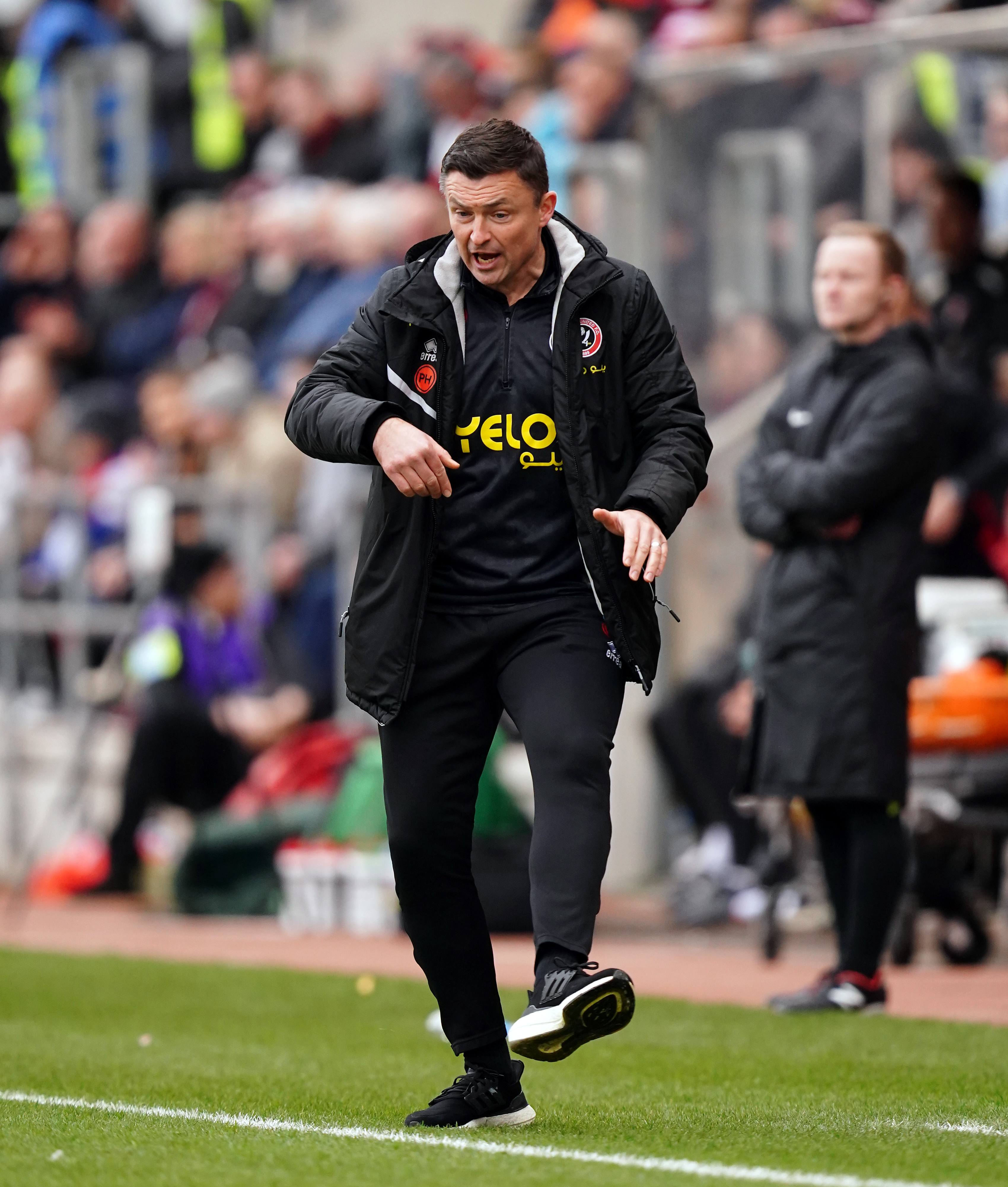 Sheffield United manager Paul Heckingbottom on the touchline during the Sky Bet Championship match at AESSEAL New York Stadium, Rotherham. Picture date: Saturday February 4, 2023.