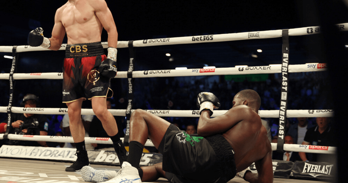 , Lawrence Okolie suffers THREE knockdowns and TWO point deductions as hometown hero Chris Billam-Smith wins world title