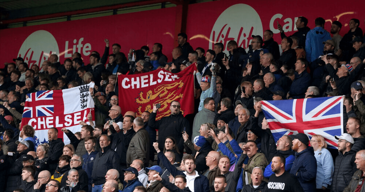 , Chelsea fans take the mick out of their own team with brutal chant at Man Utd and say ‘we laugh so we don’t cry’