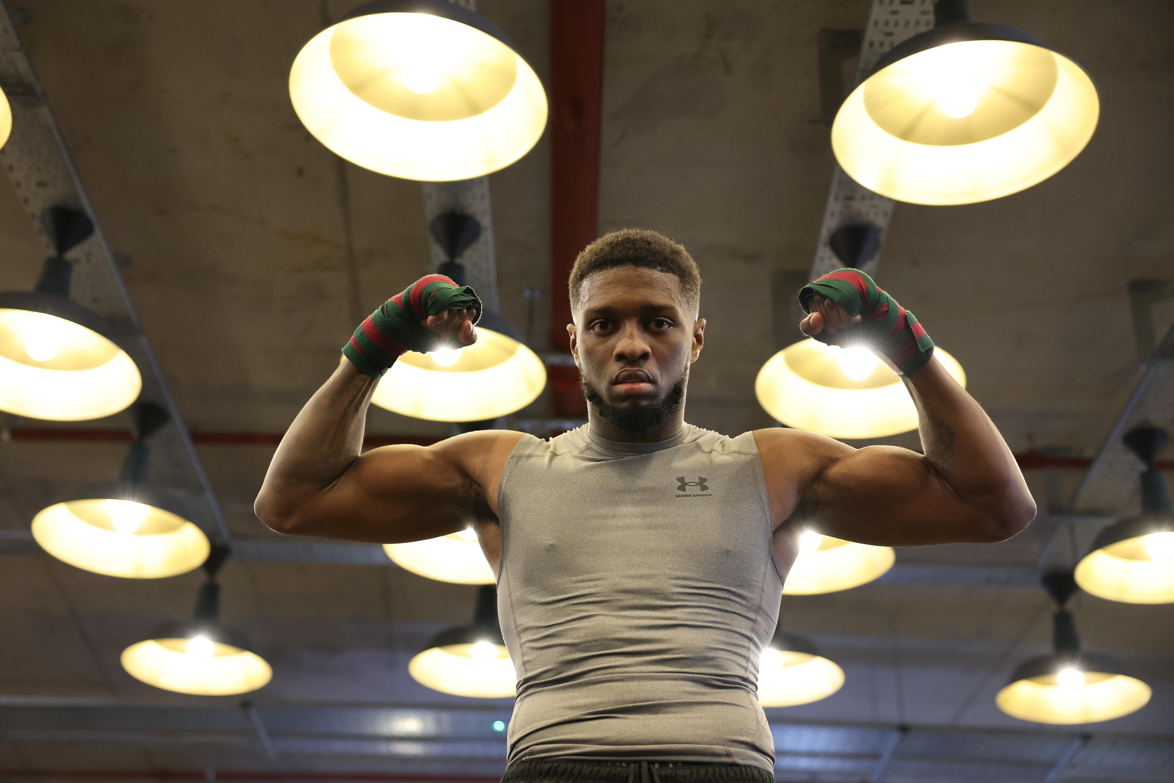 LONDON MAY 10: Media Workout on the 10th May 2023 at Camden Boxing Club, London ahead of the MF & DAZN: X Series 007 boxing show. Misfits Boxing. Credit: Leigh Dawney/Misfits Boxing.