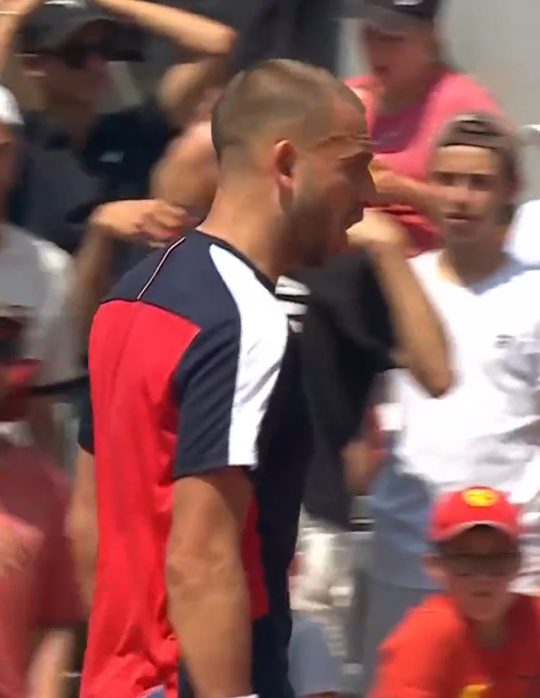 , Fuming Brit Dan Evans faces huge fine for ‘breaking’ bottle after controversial call in ‘shocking’ French Open exit