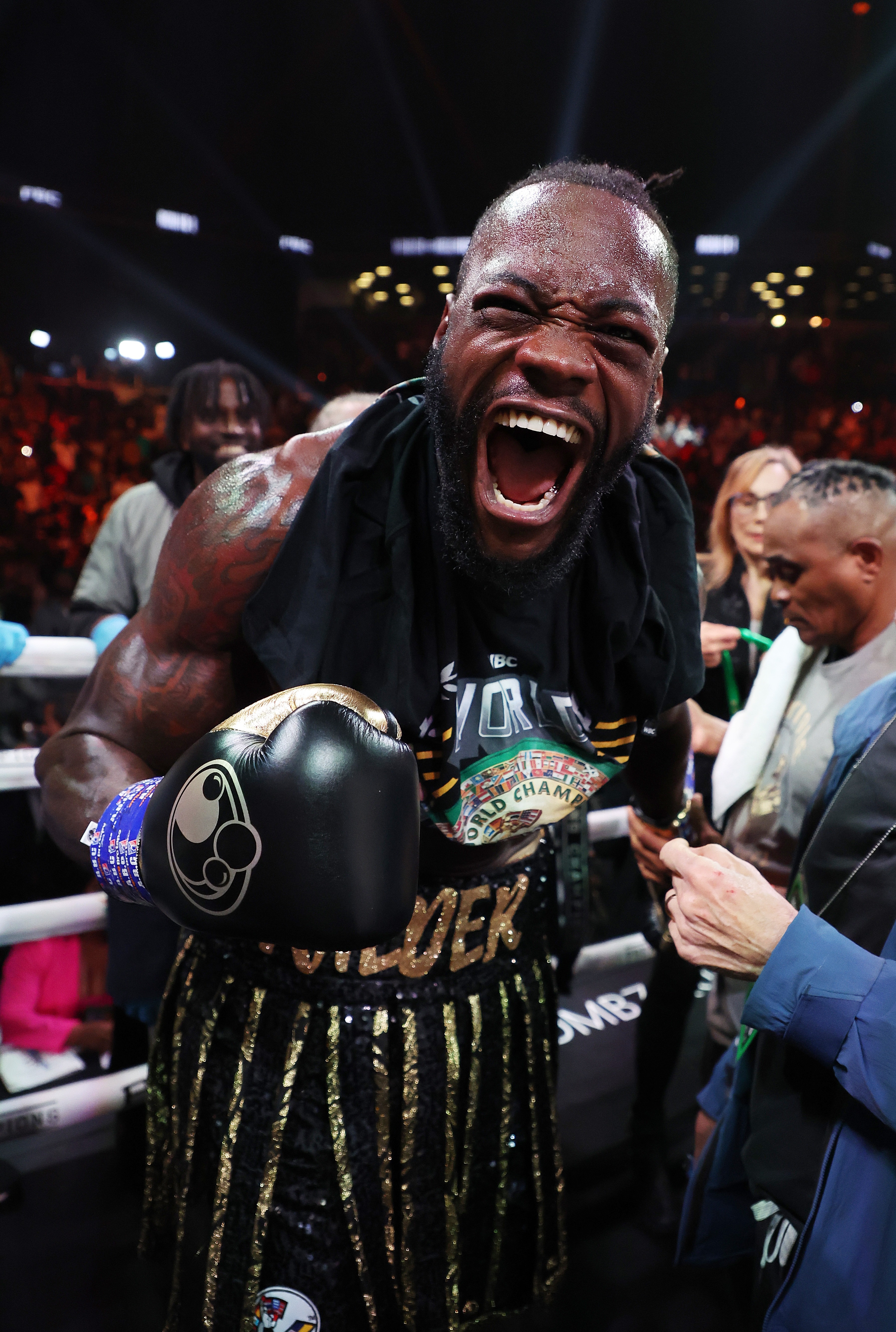 , Anthony Joshua warned fighting Deontay Wilder could cause him ‘DAMAGE’ as Lennox Lewis makes brutal prediction