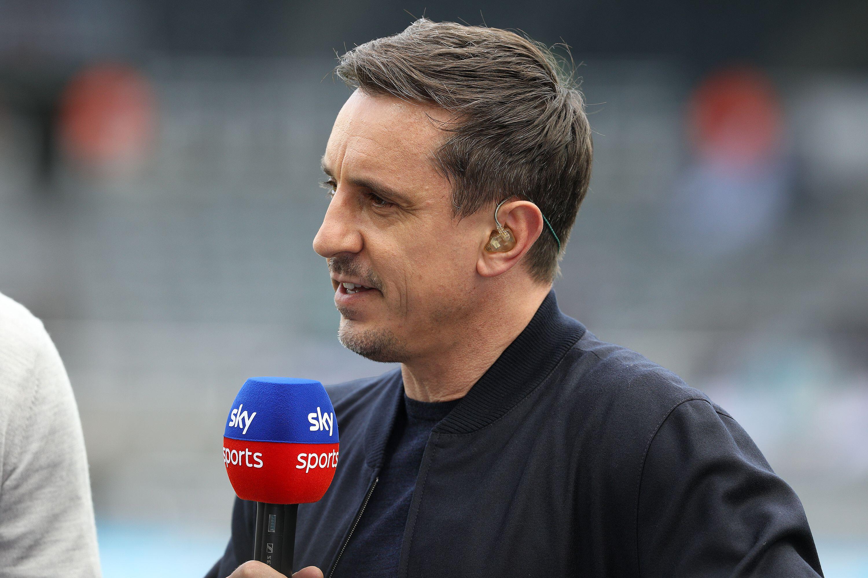 , Gary Neville responds as angry Arsenal fans use pic of him smooching Scholes to slap down his ‘too emotional’ argument