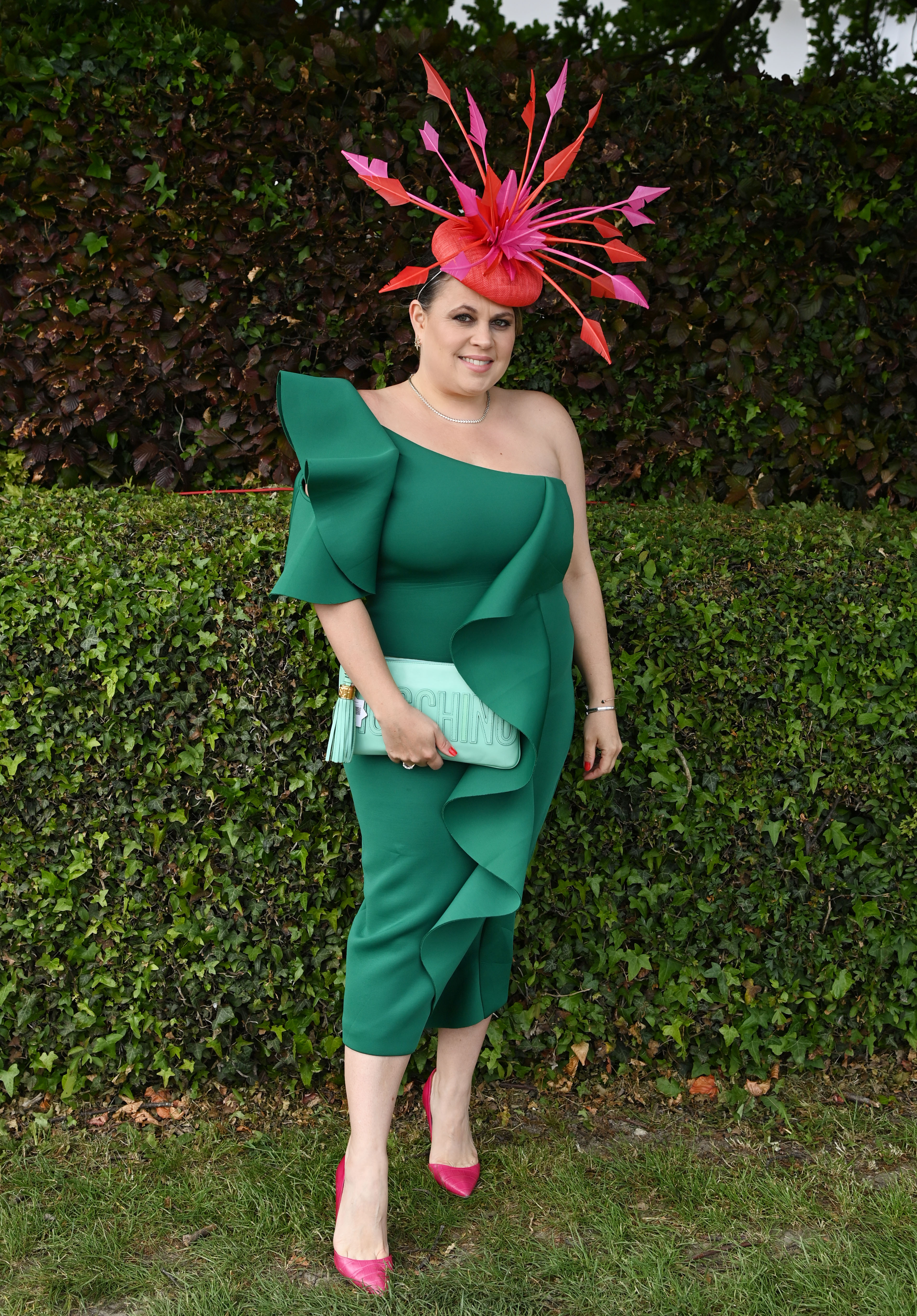 , Stylish racegoers pull out all the stops at Epsom racecourse for Ladies Day with glam dresses and eye-catching hats