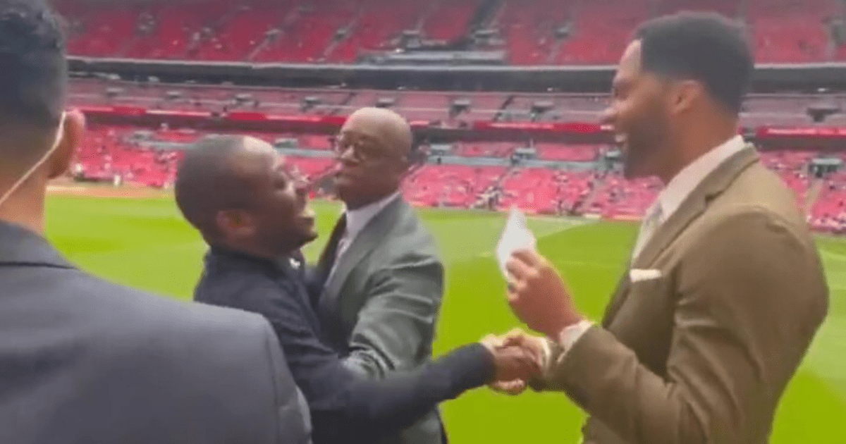 , Arsenal fans joke ITV pundit Ian Wright won ‘Embarrassing Dad’ award for touchline antics with son Shaun at FA Cup final