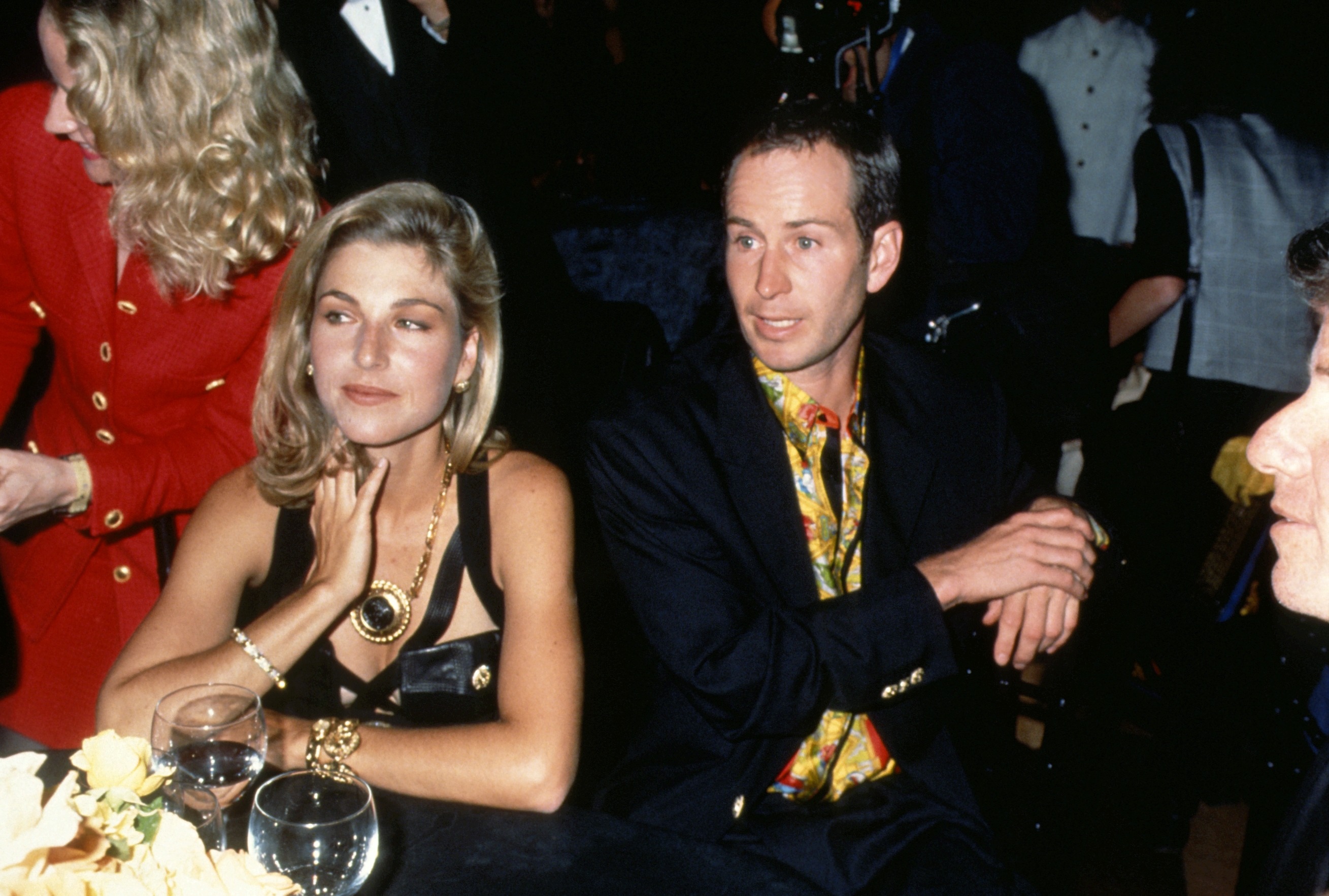NEW YORK - CIRCA 1992: John McEnroe and Tatum O'Neal circa 1992 in New York City. (Photo by Images Press/Getty Images)