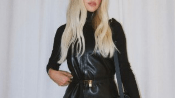 , Glamorous Tennis WAG Morgan Riddle Turns Heads in Stunning Black Leather Dress