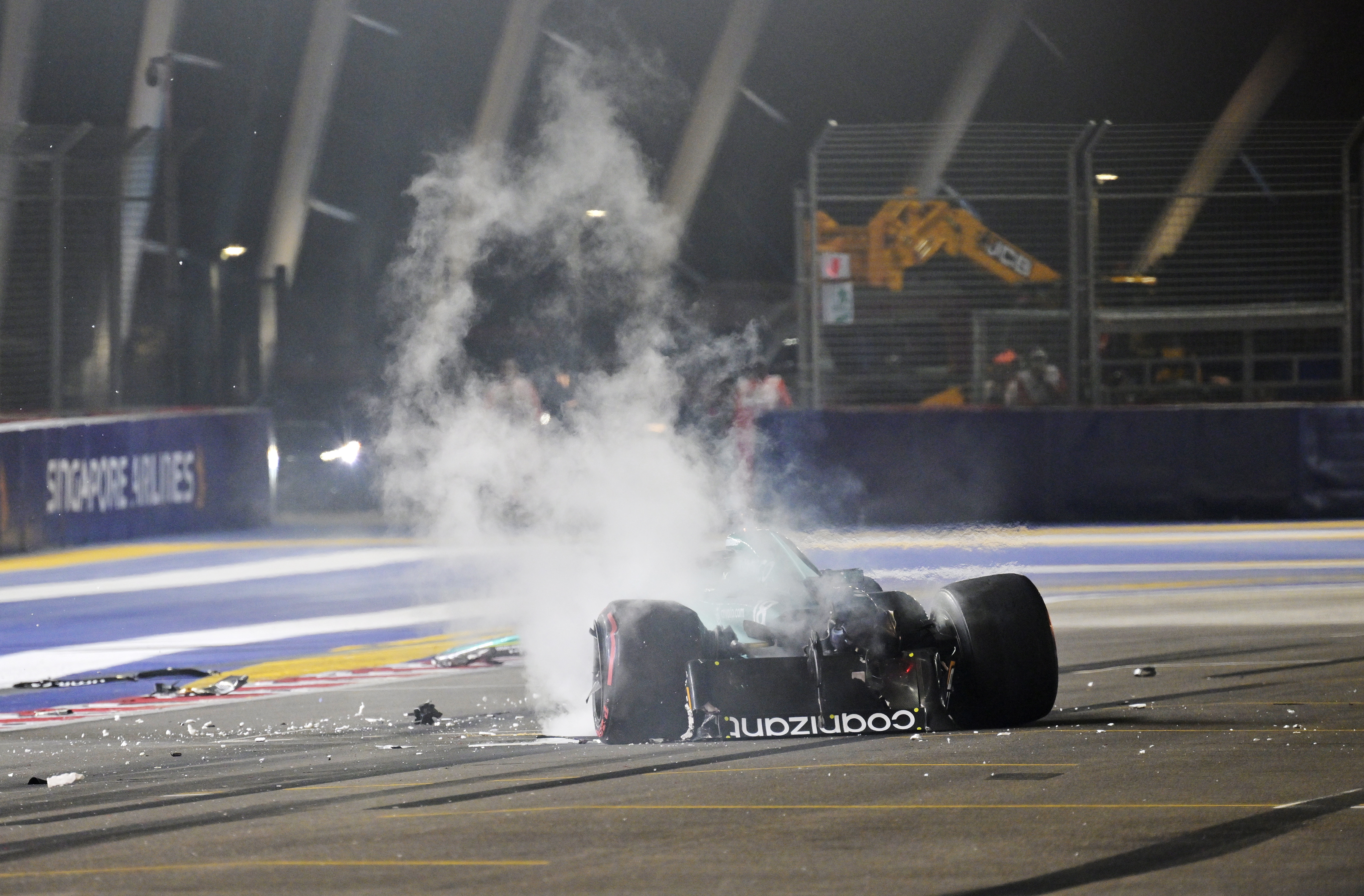 , Lance Stroll Walks Away Unhurt After Terrifying 150mph Crash in Singapore Grand Prix Qualifying