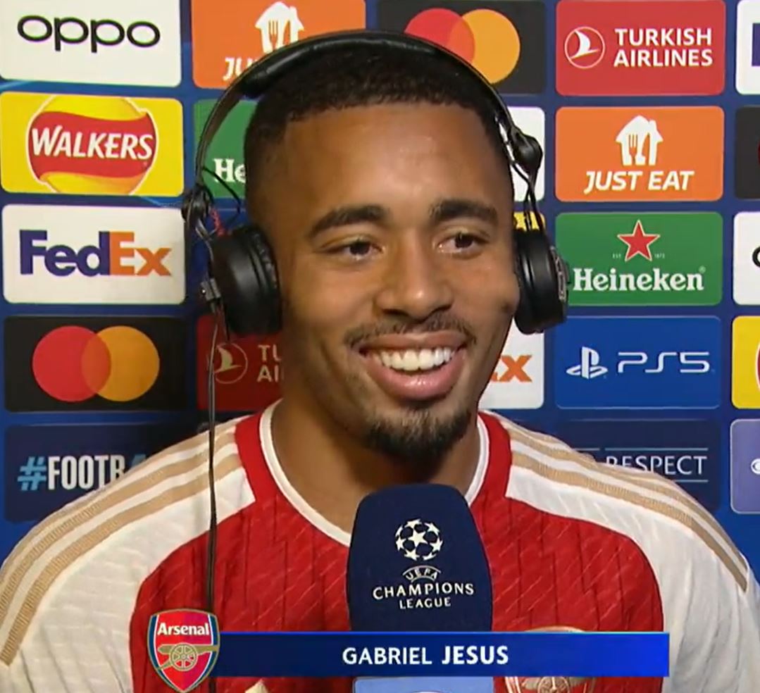 , Gabriel Jesus Takes Swipe at Man Utd After Scoring in PSV Thrashing as Arsenal Fans Claim ‘He’s Our Messiah’