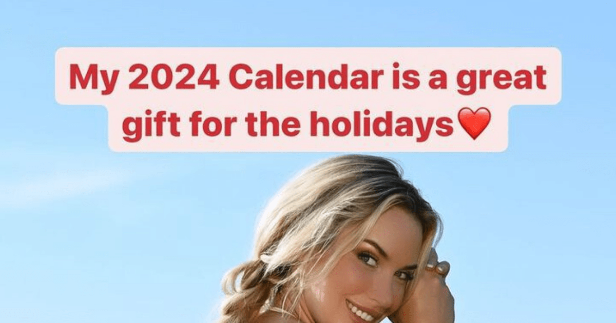 , Paige Spiranac Teases 2024 Calendar with Major Underboob