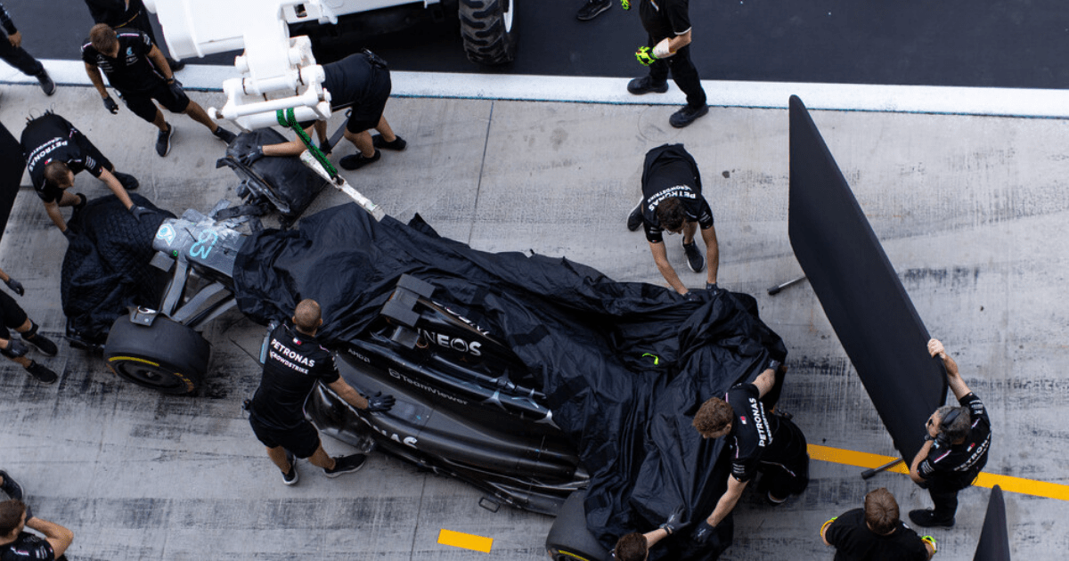 , George Russell Crashes Mercedes in Horror Accident at F1 Testing