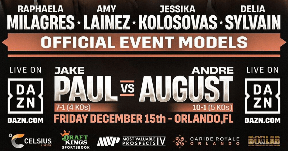 , Meet the knockout ring girls for Jake Paul vs Andre August, including topless Playboy model and Brazilian beauty