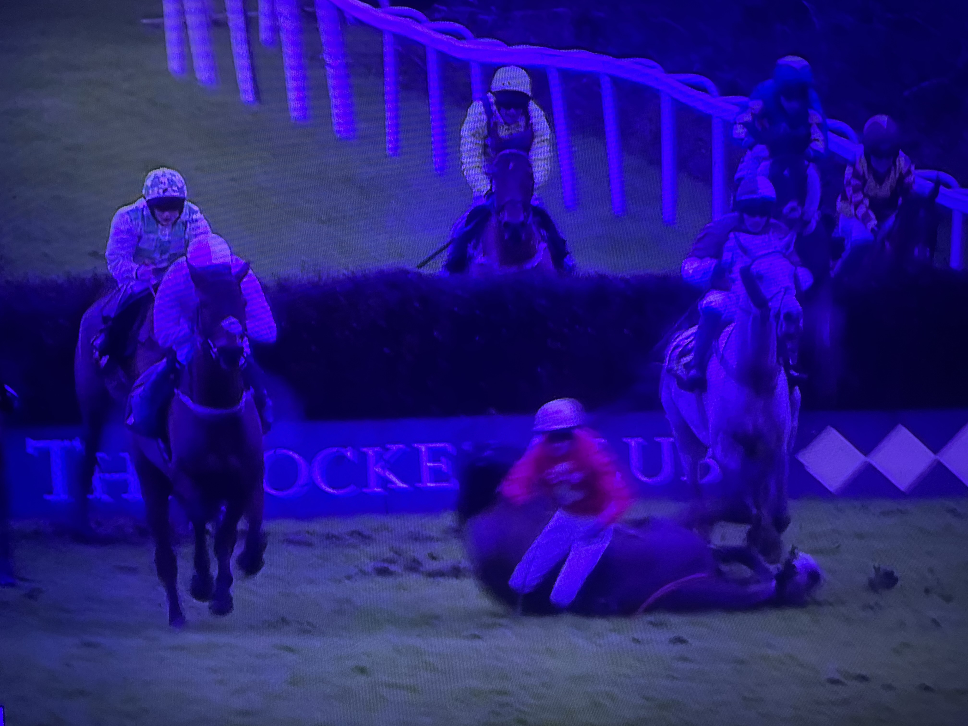 , Shocking Moment Jockey Trapped Under Horse After Brutal Fall