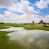 , Top golf course flooded with bunkers completely underwater in incredible pics just a day before professional tour event
